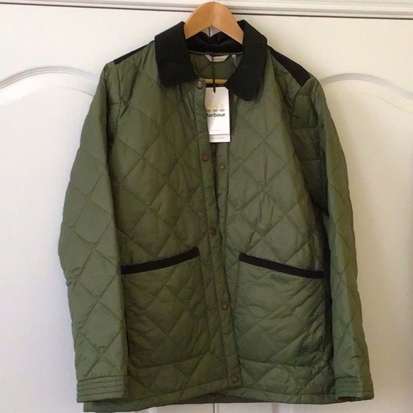 💥SALE💥 NWT Barbour Elizabeth Quilted Jacket, US 10 - Picture 11 of 16